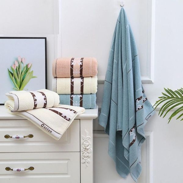 

towel sets thicken soft bath hand floral decorated absorbent towels bathroom
