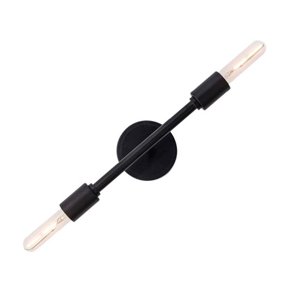 

wall lamp modern 2 light sconce lighting black vanity fixtures double