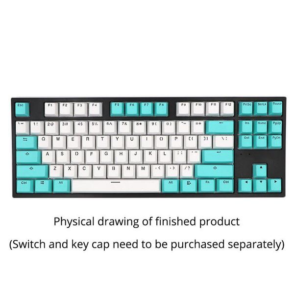 

keyboards sk87 key mechanical keyboard kit 100% swappable programmable wired bluetooth replaceable space diy