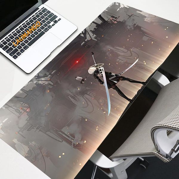 

mouse pads & wrist rests nier automata pad 900x400 gaming accessories notbook computer rubber carpet gamer keyboard mat for cs go table