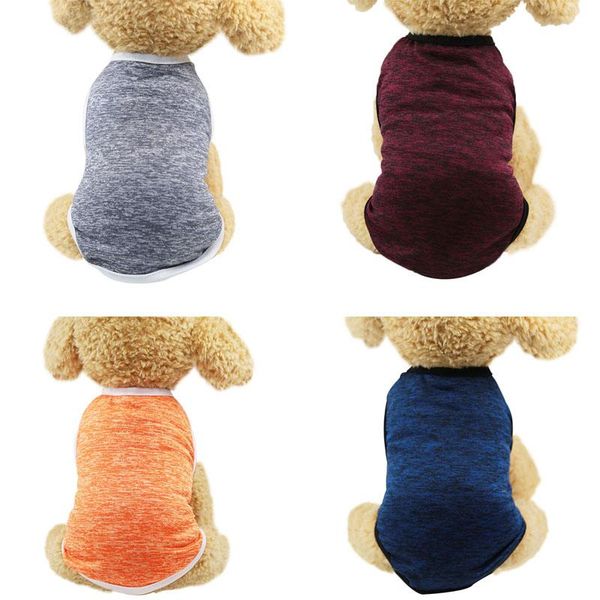 

dog apparel spring/summer classic pet vest t-shirt striped shirt xs-xxl clothes for dogs cats puppy wholesale