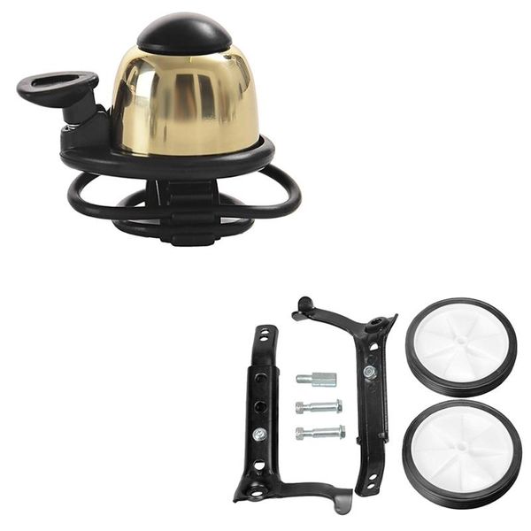 

bike horns children bicycle auxiliary wheel 16 -24 inch & bell loud horn cycling handlebar 360 rotation adjustment