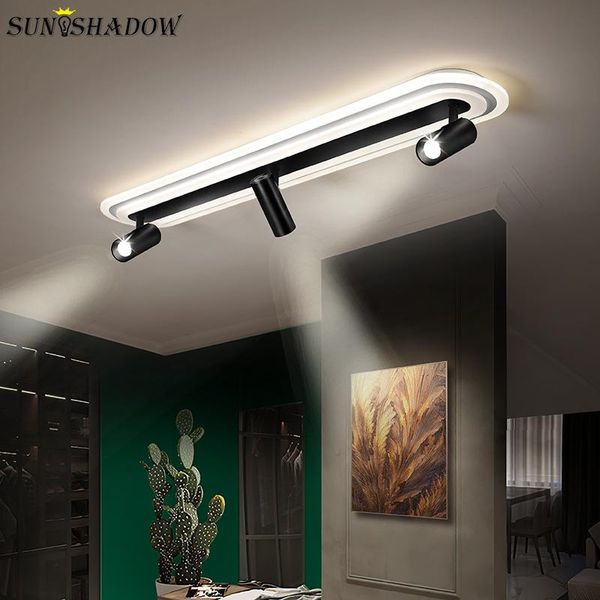 

ceiling lights white&black ligth modern home led lamp for living room bedroom dining indoor decoration luminaires