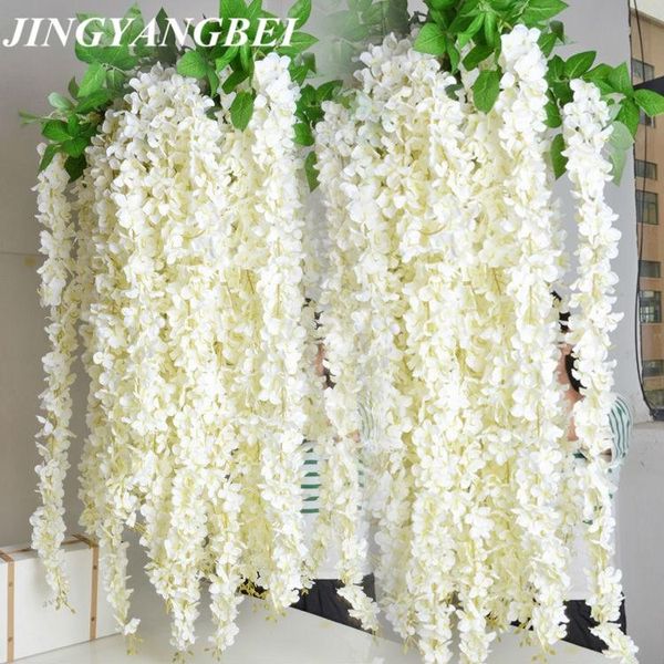 

long 160cm 62inch artificial silk wisteria flowers wedding decoration flowers