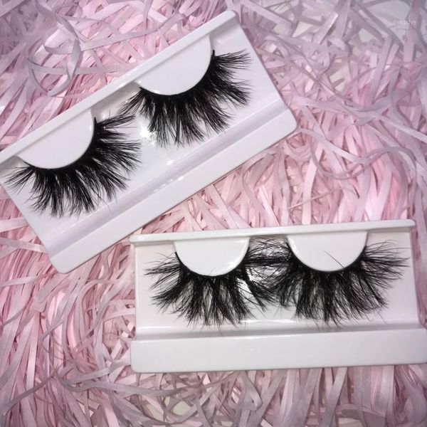 

25mm mink eyelash sale lash styles pink marble box 6d lashes1