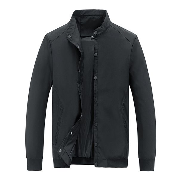 

autumn large baseball men's casual coat jacket, Black