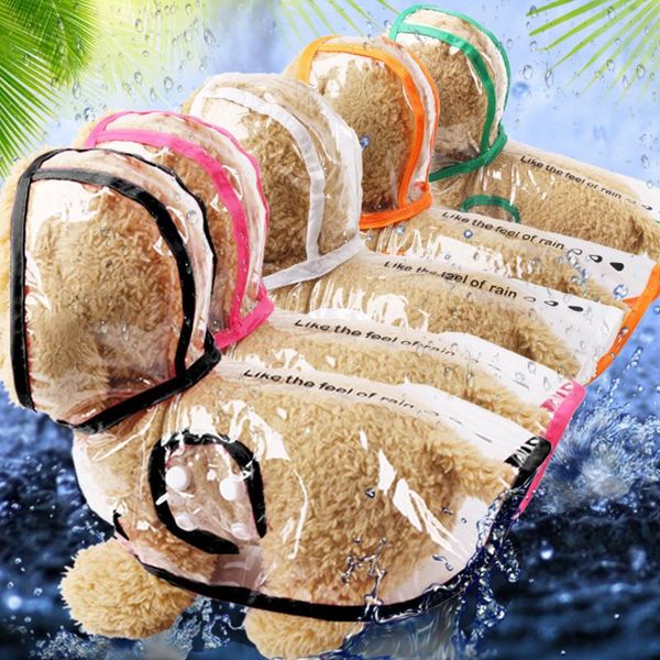 

dog apparel raincoat clothes transparent light waterproof coat for dogs pet cloak small cat chihuahua teddyjumpsuit