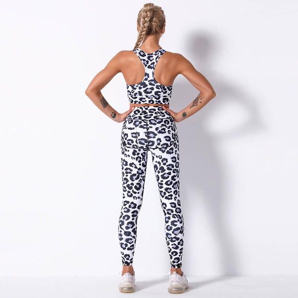 

yoga outfit women printed colorful leggings geometry print running suits sportswear high waist fitness sports set gym suit
