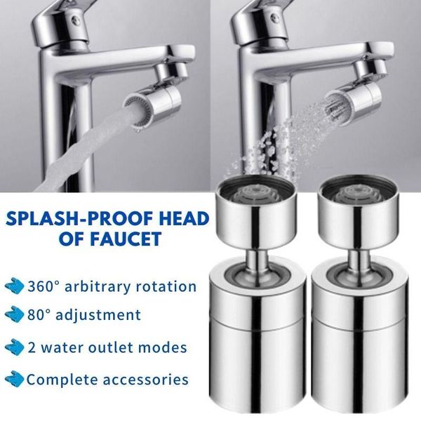 

other faucets, showers & accs 360 degree rotating aerator faucet adjustable splash-proof water dual-mode filter bathroom kitchen accessories