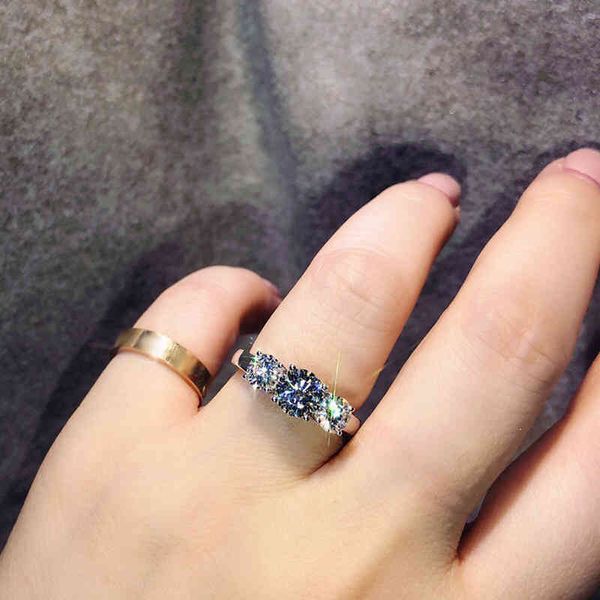 

luxury moissanite rings adjustable size design 925 sterling silver fine jewelry for women wedding engagement eternity ring, Slivery;golden