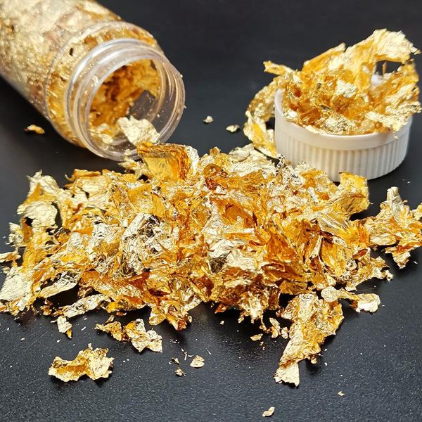 

other event & party supplies 1pcs genuine gold leaf schabin flakes 2g decorative dishes chef art chocolate cake decorating tools