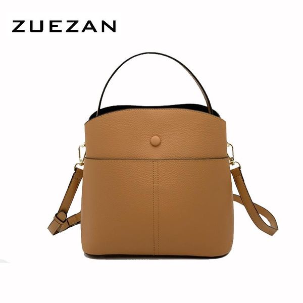 

100% nature cowhide, 3 compartments, girl bucket bag, women genuine leather messenger female shoulder cross-body t025 bags