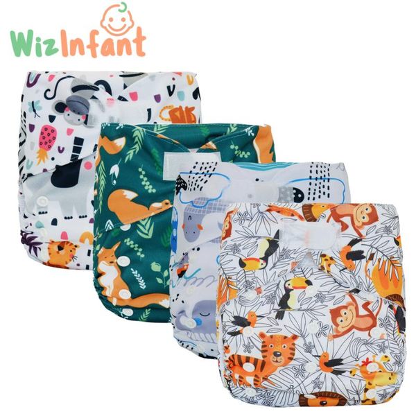 

wizinfant washable big size xl cloth diaper eco-friendly adjustable reusable diapers cover fit 2-5 years baby nappy