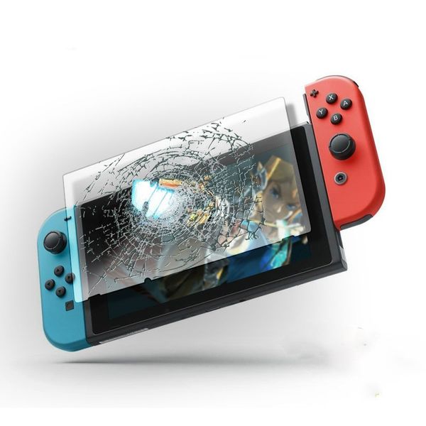 Pellicola proteggi schermo in vetro temperato ultra trasparente 9H per accessori Nintendo Switch NS