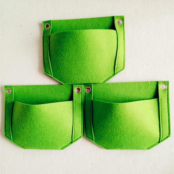 

planters & pots 3pcs grow bags wall hanging planting pockets planter vertical garden vegetable living bonsai bag flower home jardin