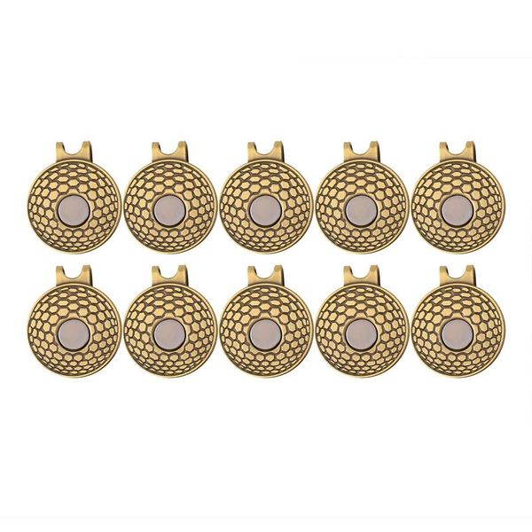 

golf training aids 10 pcs hat clip zinc alloy and magnet round coin mark 0.98inch (25mm) for gift
