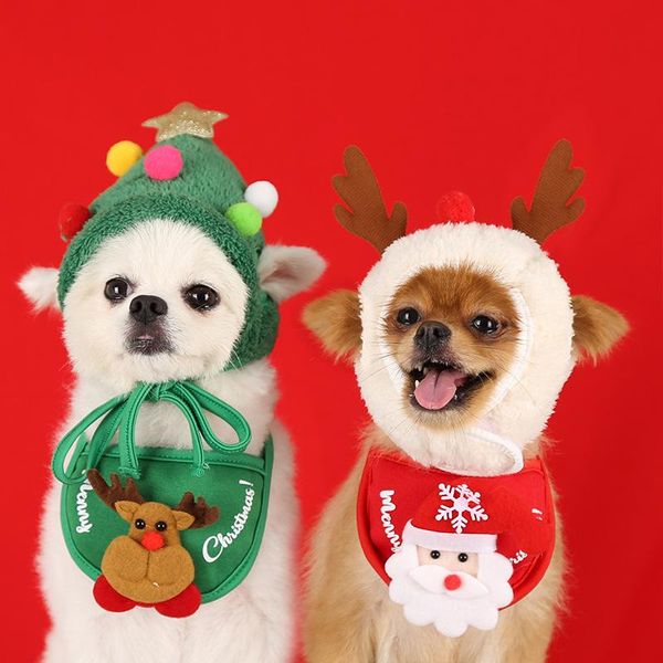 

dog apparel summer&christmas cat bandanas scarf adjustable kids/baby dogs cats bibs triangular bow ties pet grooming accessories