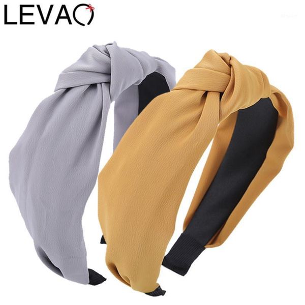 

ladies solid knotted headband for women cross head hair bands turban girls hoop headwraps headwear accessories1