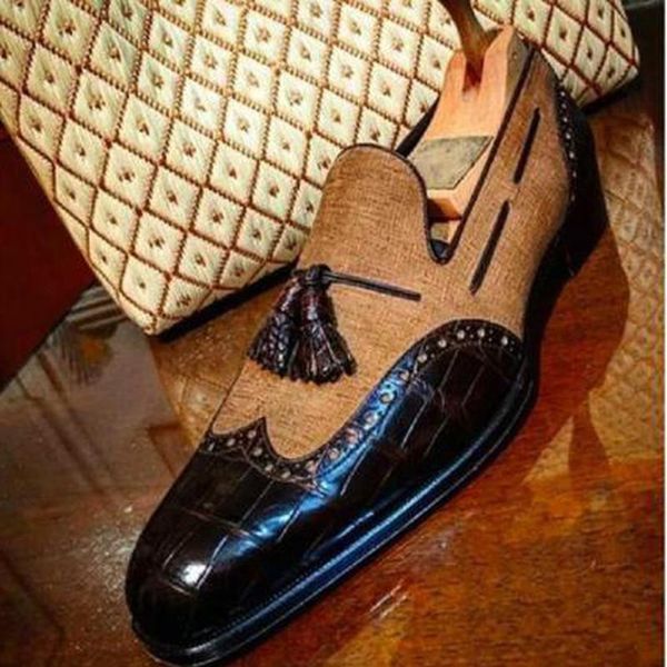 

dress shoes men male man formal plus size mens business driving vintage pu leather zapatos de hombres personlizar m0848, Black