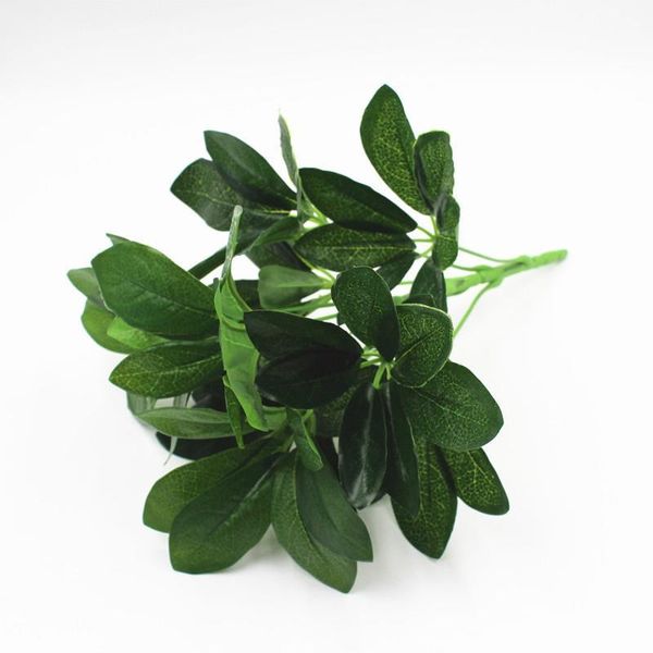 

decorative flowers & wreaths christmas artificial plant leaf branch wedding decoration 9-branch schefflera faux home decor
