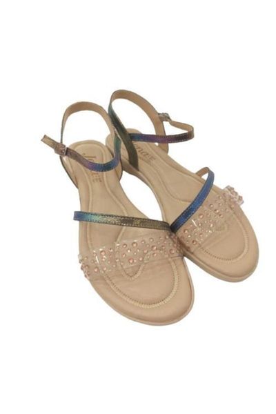 

sandals women wrist gusset transparent tape flat bottom, Black