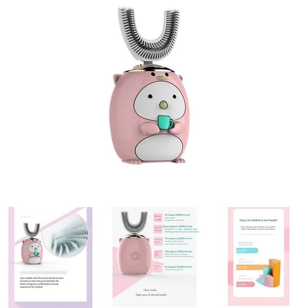 

smart electric toothbrush haeger-children's sonic toothbrush,u-shape rechargeable oral hygiene for kids