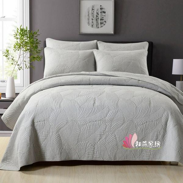 

bedding sets cotton bed three-piece washed thickened bedspread european and american quilted sheets