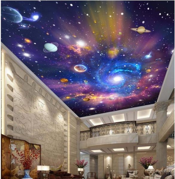

wallpapers 3d ceiling wallpaper custom po mural the milky way galaxy room decoration painting wall murals for walls 3 d