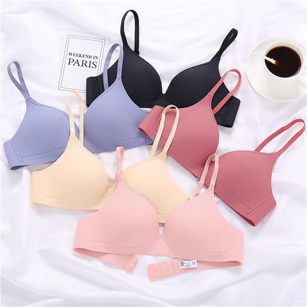

bras lightweight bra, seamless, small chest, no steel ring, cup underwear set for women lingerie, Red;black