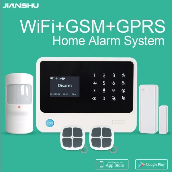 

433mhz g90b plus gsm wifi alarm system app remote control smart home gprs sms intruder burglar systems
