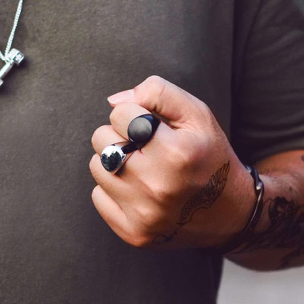 

cluster rings couples stainless steel ring six words proverb for women mens jewelry love gold lovers, Golden;silver