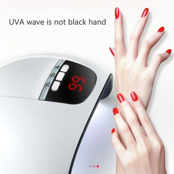 

led nail lamp portable 48w 15 leds dryer polish curing lights for fingernails toenails makeup home salon hh88 dryers