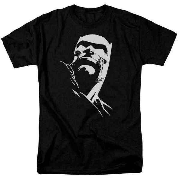 

batman dkr head t shirt licensed comic book tee black, White;black