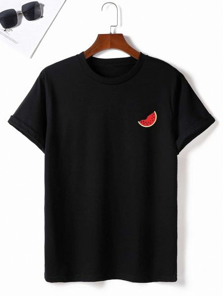 

men watermelon print tee e2xu#, White;black