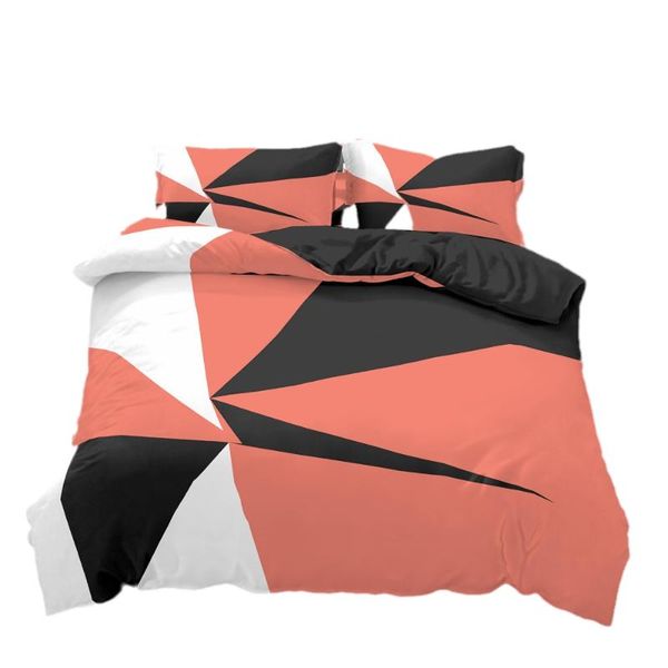 

bedding sets romanzo home textile quilt cover pillowcase 3d ins geometric series 2/3 piece set extra large king size