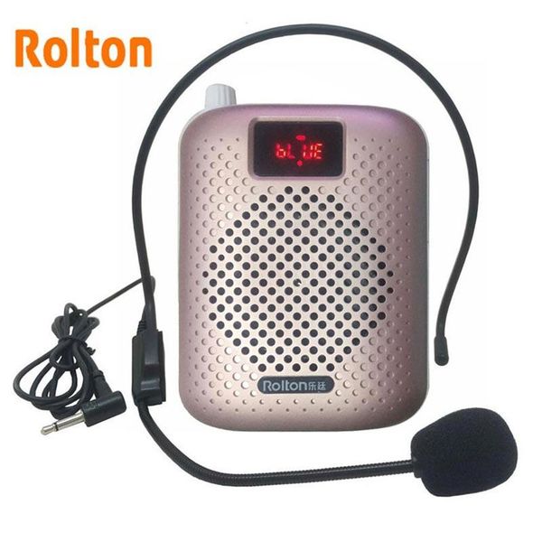 

rolton k500 bluetooth megaphone portable voice waist band clip support radio tf mp3 for tour guides, teachers column microphones
