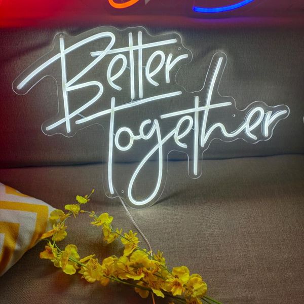 

other lighting bulbs & tubes custom neon sign better together bedroom light led
