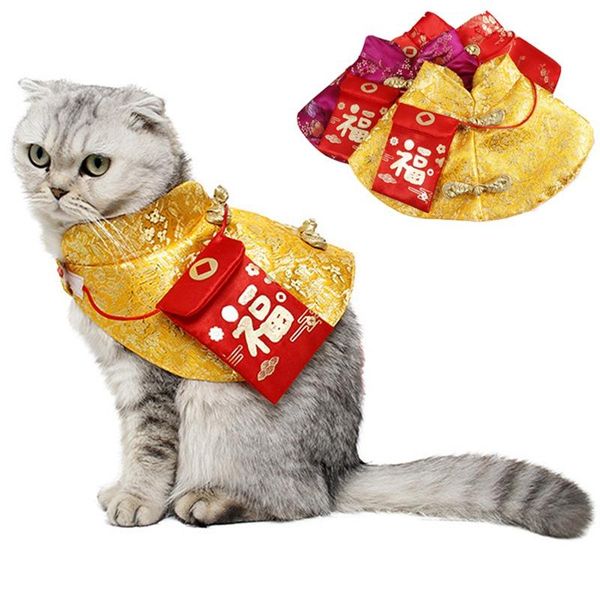 

dog clothes chinese spring festival cloak party costume year pet clothing supplies cat costumes
