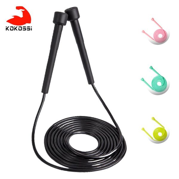 

kokossi jump rope fitness exercises children training home gym pvc skipping body building handle anti-slip ropes