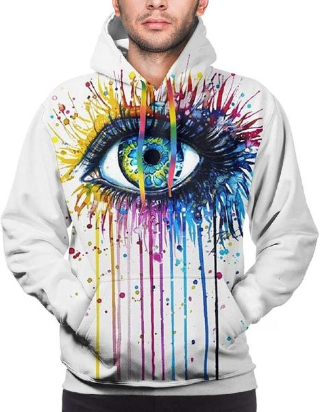 

men's hoodies & sweatshirts 3d digital print pullover skull polyester hoodie tie dye sports black casual party top