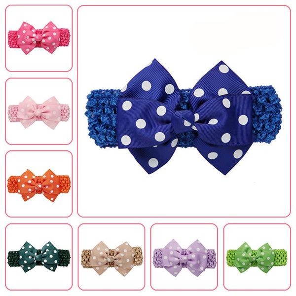 

girls wave headbands bowknot hair accessories for infant band kids headwear po props toddler head birthday, Slivery;white
