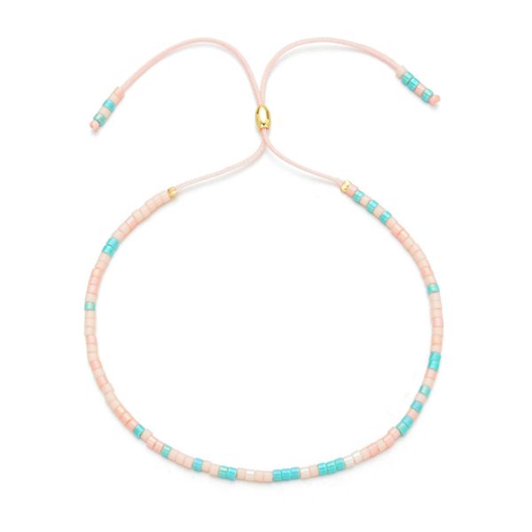 Colorido Japonês Miyuki Seedbead Glass Beads Castanhas Pulseira Arco-íris Color Verão Jóias