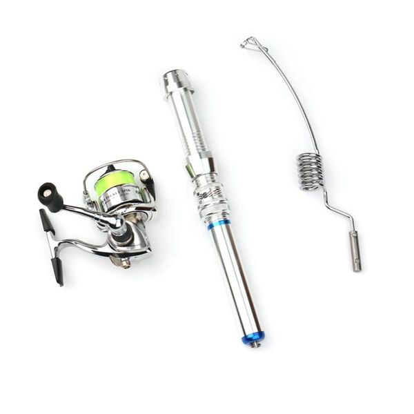 

mini ice fishing rod boat winter with xm100 spinning reel tackle set rods
