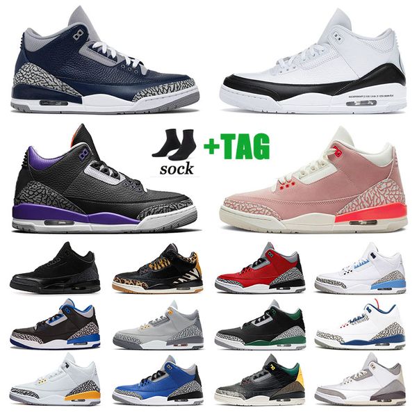 

wholesaleÂ basketball air jorden 3 3s trainers georgetown shoes men varsity royal cyber monday fragment 3m reflective women sports sneakers j, White;red