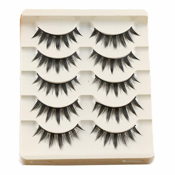 

false eyelashes 5 pairs women japanese serious makeup long thick natural beauty eye lash extension diy cosmetic fake