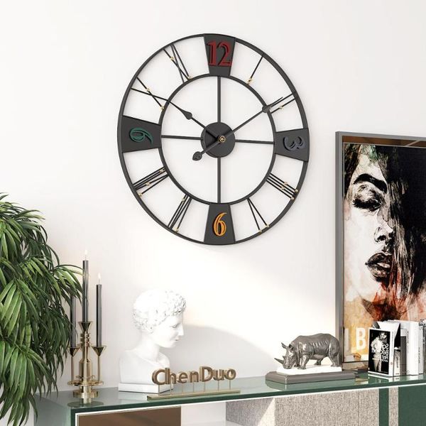 

wall clocks 60cm modern minimalist iron art mute clock living room creative