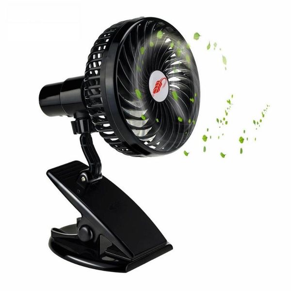 

electric fans ha-life mini fan rechargeable silent 4 blades baby stroller portable air cooling 3 speeds desk usb with output