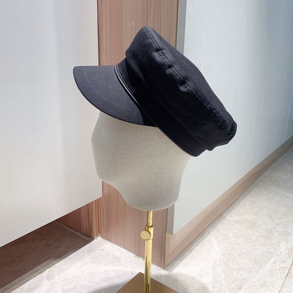 

women soild navy caps fishion classic summer breathable fitted casual short brim hat ladies girls pure color octagonal retro hats, Blue;gray