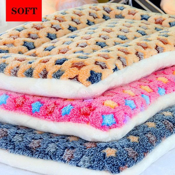 

kennels & pens drop pet bed for small medium dogs mat warm sleeping cats nest soft long plush dog cushion portable supplies