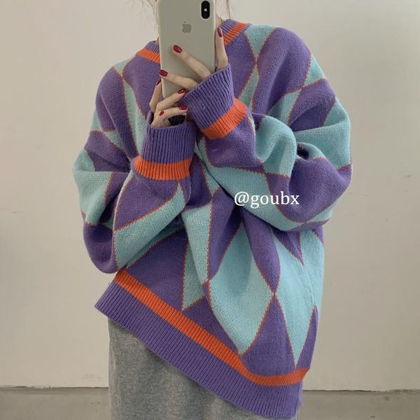 

women's sweaters oversize knit fabric sweater coat joggers vintage cashmere women green vrouw truien by50, White;black